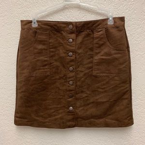 One 5 One suede skirt size L